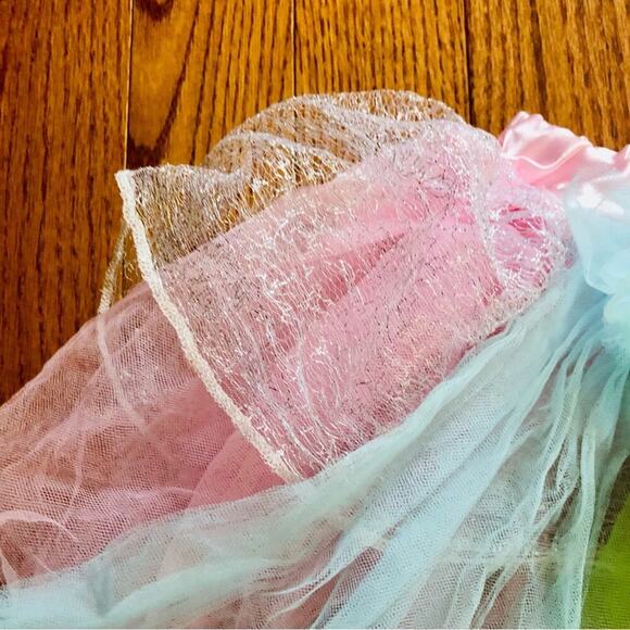 Chasing Fireflies Tulle Bow Sparkles Multi Color Skirt Girl’s Size O/S - Picture 5 of 9